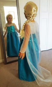 My granddaughter as Elsa from Frozen 